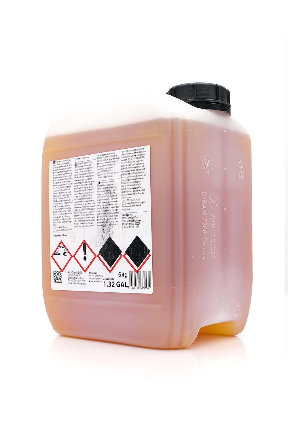 KOCHCHEMIE - Active Foam - Phosphate and NTA Free, Paintwork Protective, Unique Foam Formulation, Long Lasting Sandalwood Aroma (5 Liters)