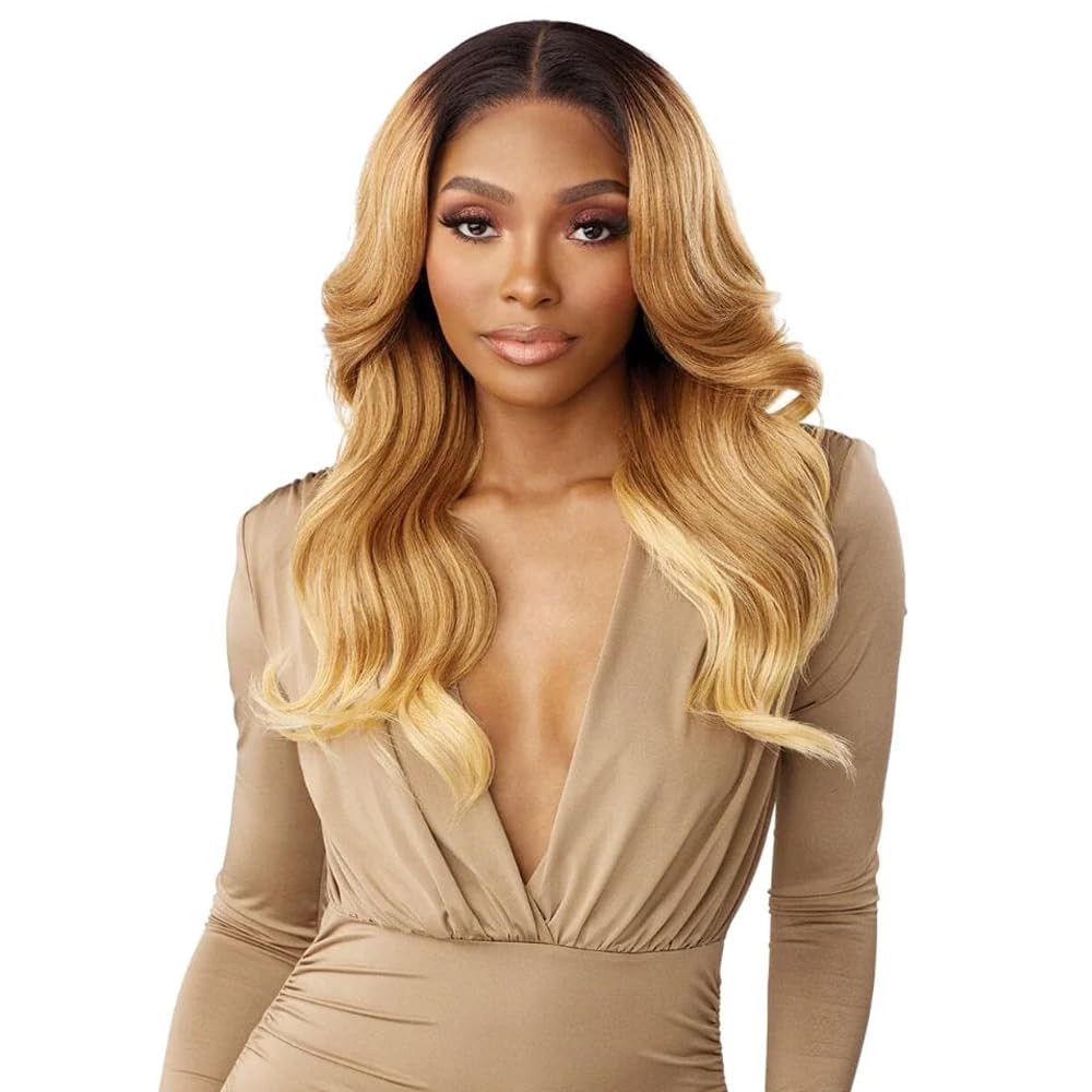Sensationnel Butta 360 lace wigs - unit 2 wider parting 360 degree lace glueless synthetic preplucked hairline (1 JETBLACK)