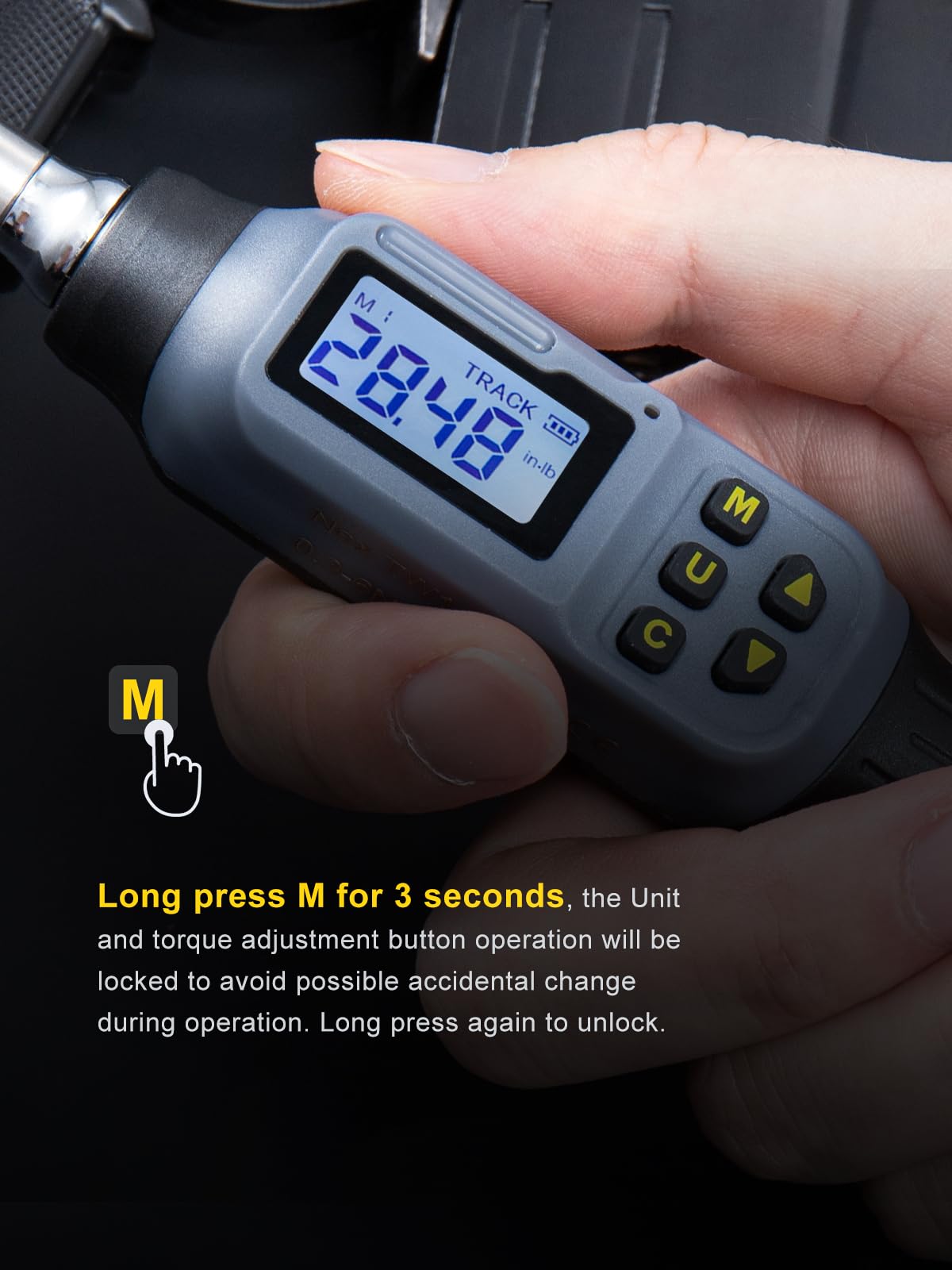GROWNEER Digital Torque Screwdriver, 2.66-53.1 In-lbs/0.3-6 Nm, 1/4'' Drive Inch Pound Torque Screwdriver Electrician with Buzzer & LED Indicator, 27 In 1 Torque Wrench Screwdriver Set