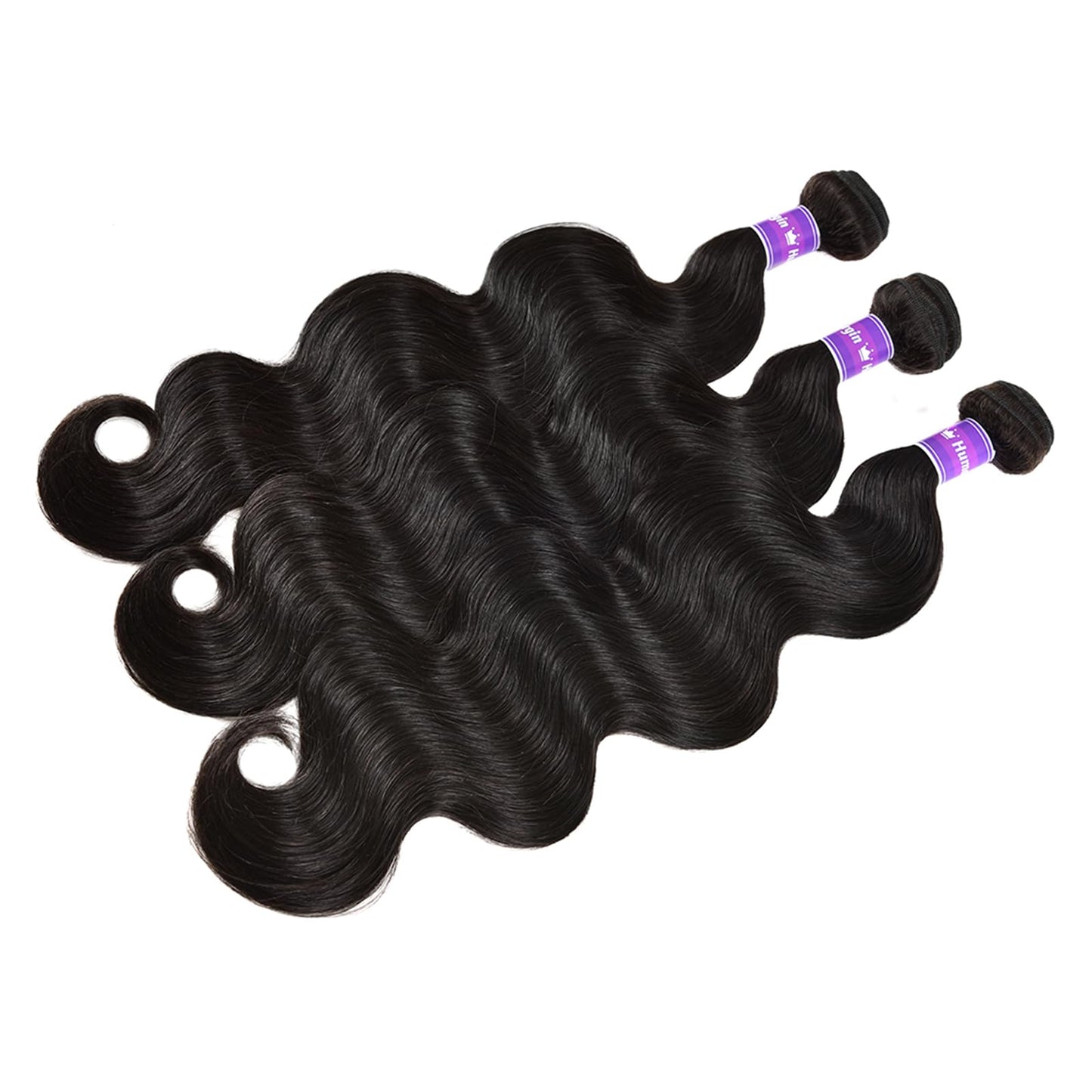 feiyunpanda 10A Brazilian Human Hair Body Wave Bundles (16 18 20) Unprocessed Virgin Human Hair Extensions Wet And Wavy Hair Body Wavy 100% Human Hair Can Be Dyed Natural Color