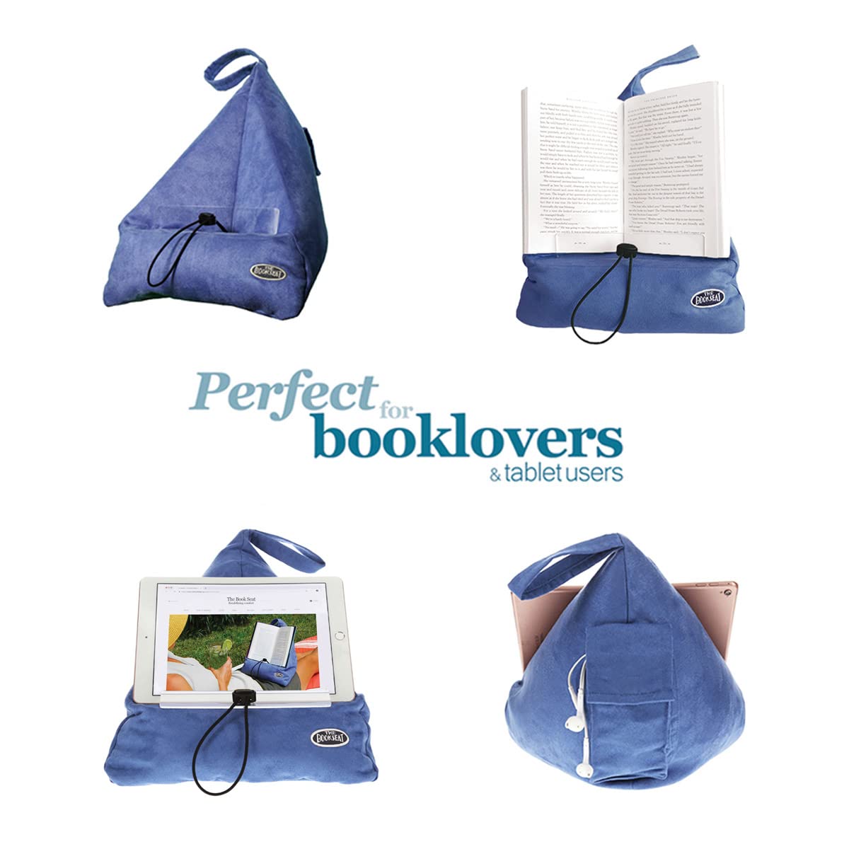 The Book Seat - Charcoal Grey - The Most Comfortable Way to Read, Hands Free!
