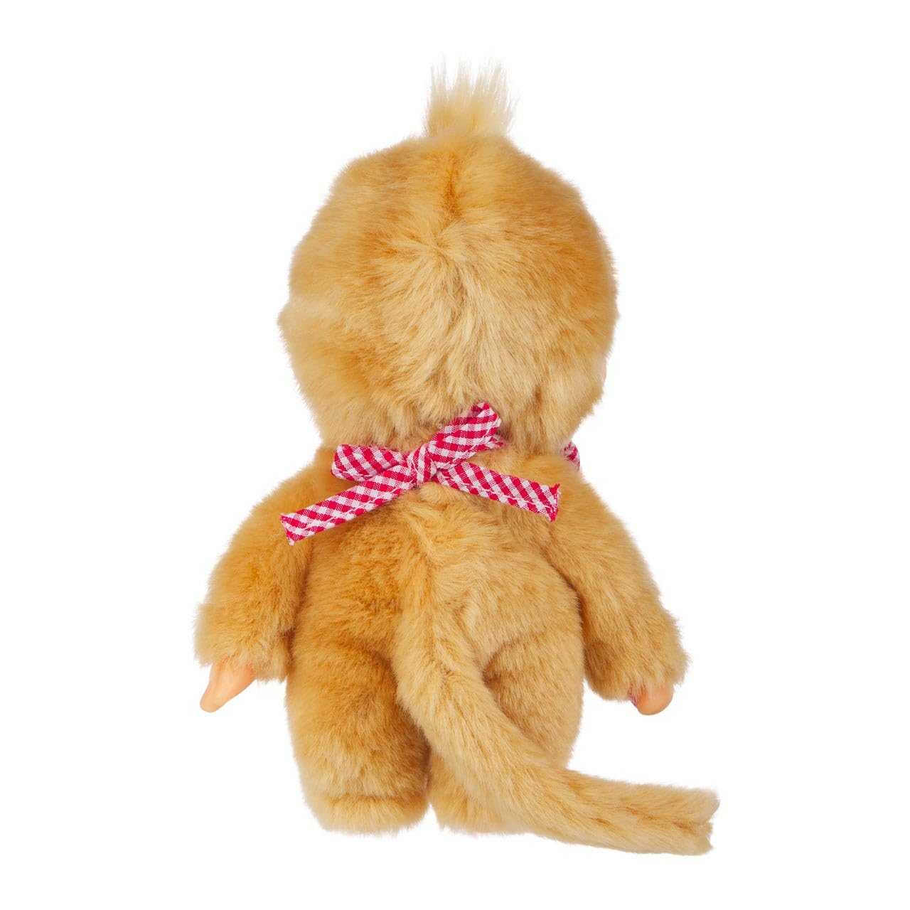 Monchhichi Sekiguchi Beige Girl with Bib - Red/White