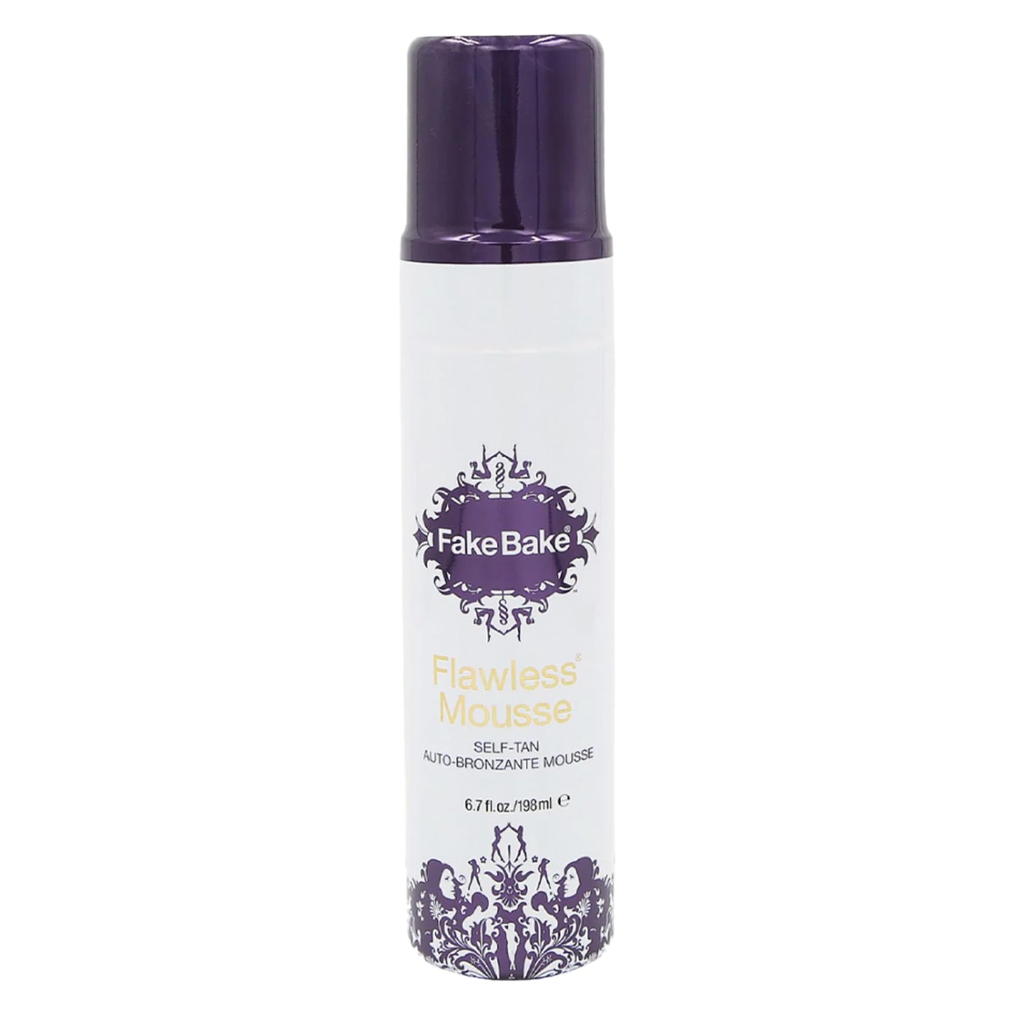 Fake Bake Flawless Self Tanning Mousse Streak-Free, Long-Lasting Natural Glow For All Skin Tones Women & Men - Sunless Tanner Includes Mitt For Easy Application, Black Coconut Scent - 6.7 oz