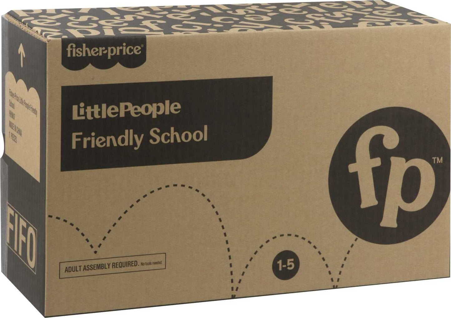 Fisher-Price Little People Friendly School, interactive playset with music, sounds and learning phrases for toddlers & preschool kids ages 1-5 years
