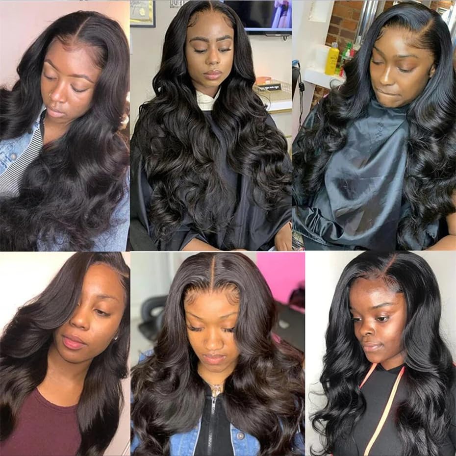 Beauhair Brazilian Body Wave Virgin Human Hair Bundles with Lace Closure(14 16 18 with14 Closure) Human Hair Unprocessed Body Wave Hair Bundles with Closure 4X4 Lace Free Part Natural Black Hair