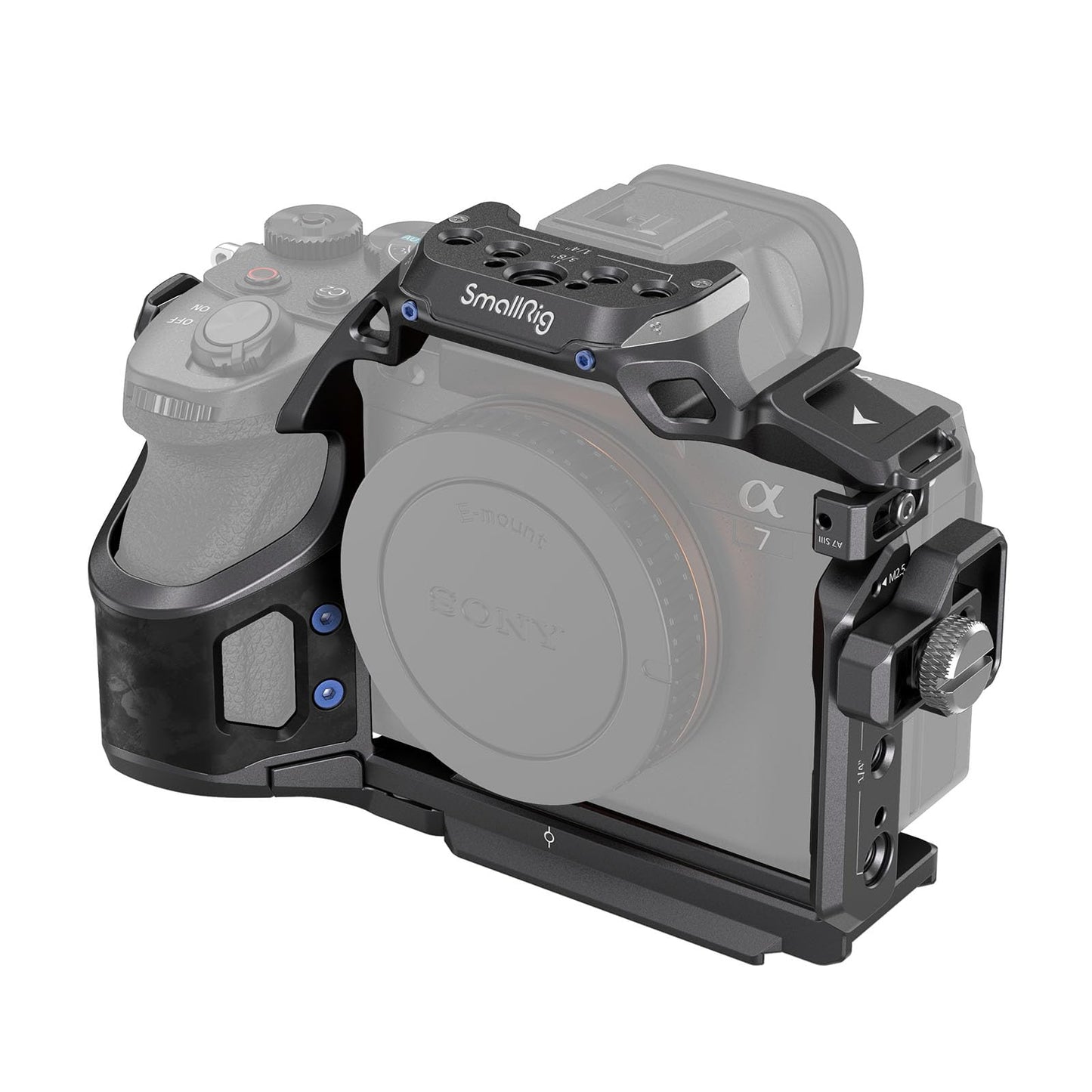 SmallRig Cage Kit w/Cable Clamp for Sony Alpha 7R V/Alpha 7 IV/Alpha 7S III, Camera Cage w/Multiple Accessory Mounting Points, Built-in Quick-Release Plate for Arca-Swiss - 4308