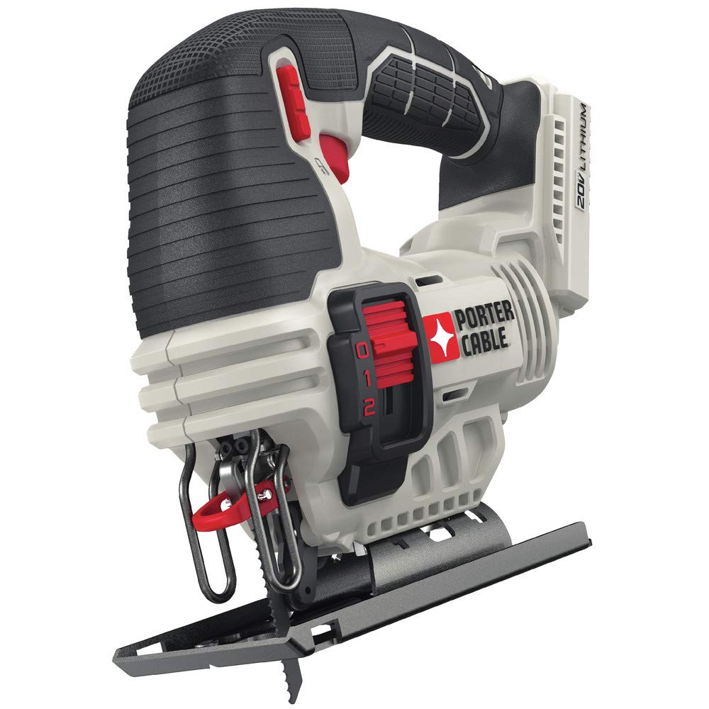 PORTER-CABLE 20V MAX Cordless Jigsaw, up to 2,500 SPM, Bare Tool Only (PCC650B)