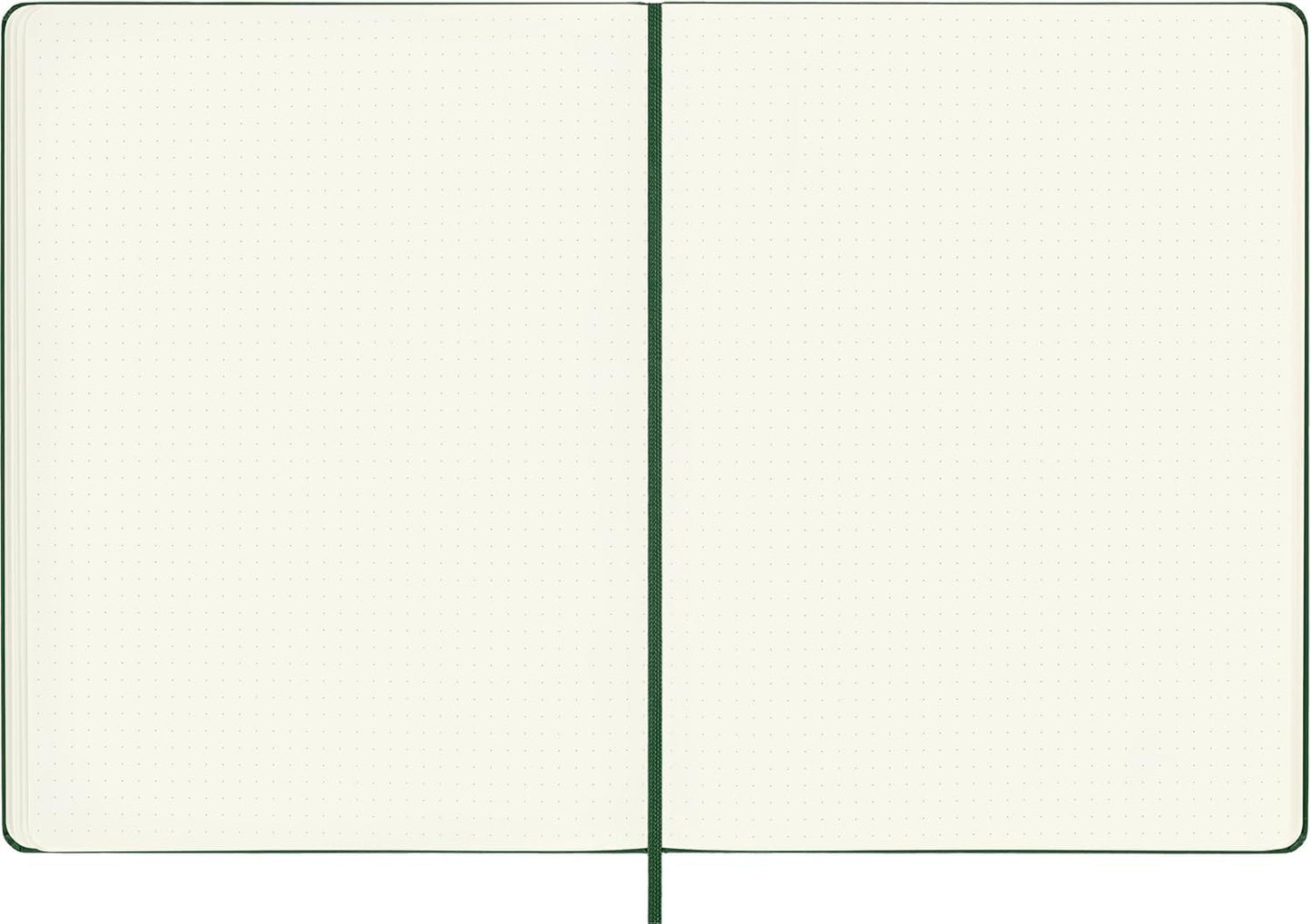 Moleskine Notebook, Extra Large, Dotted, Myrtle Green, Hard Cover (7.5 x 9.75)