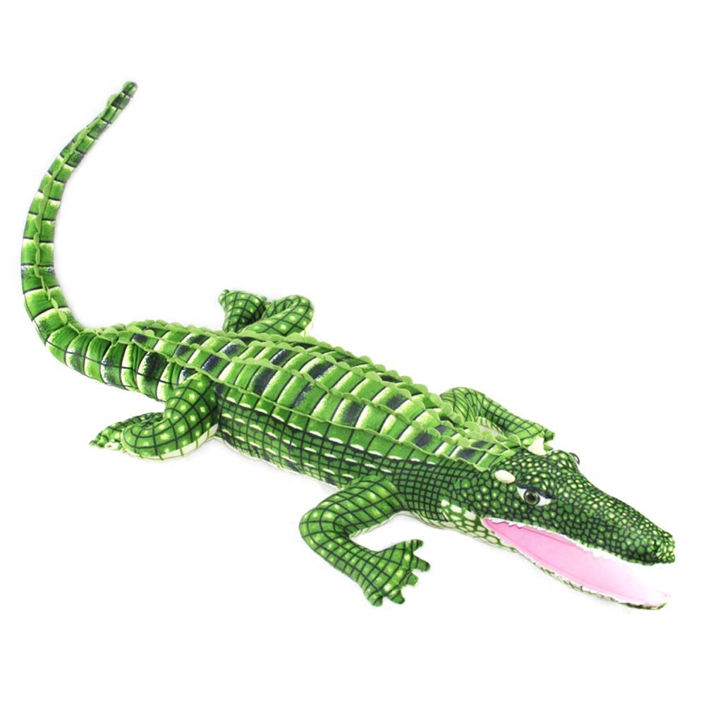 Alligator Plush,Realistic Large Crocodile Stuffed Animal Toys,39.3 inches,Green