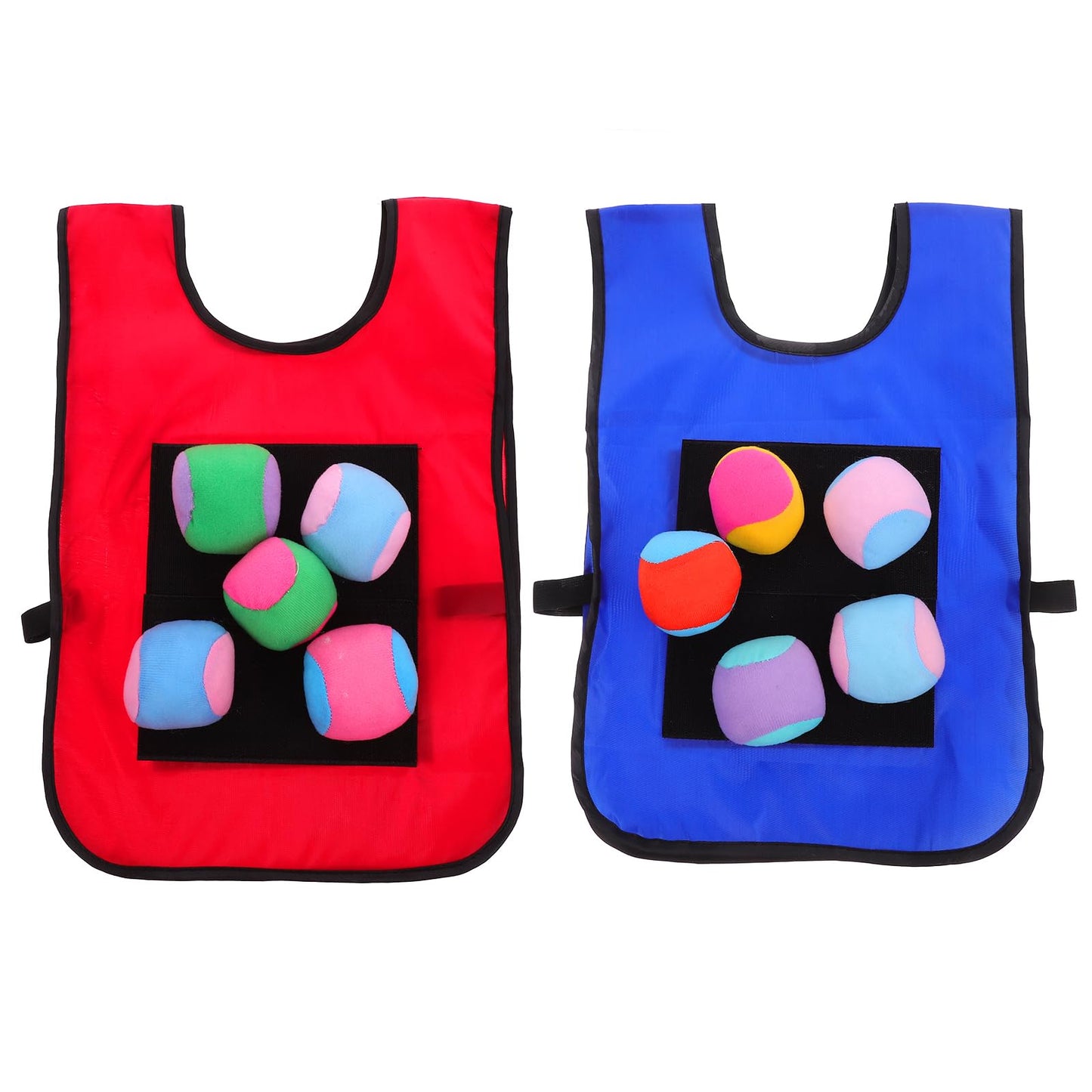 SAFIGLE 12pcs Kickball Bases Throwing Game Sticky Vest Sticky Vest for Stick Ball Catch Game Children Tag Foam Ball Dodgeballs Ball Game Toss Kids Suit Parent-Child Boy Props