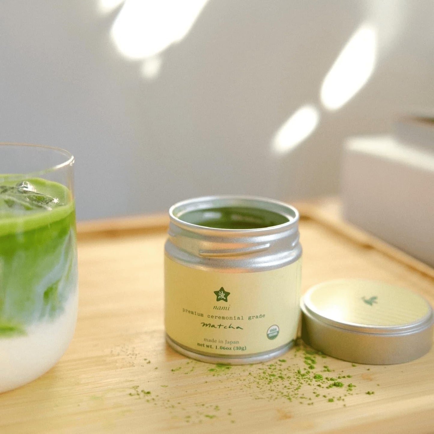 Nami Matcha | Okumidori First Harvest – 30g | USDA Organic, Smooth & Vibrant Green Tea Powder | Antioxidant-Rich, L-Theanine for Calm Energy