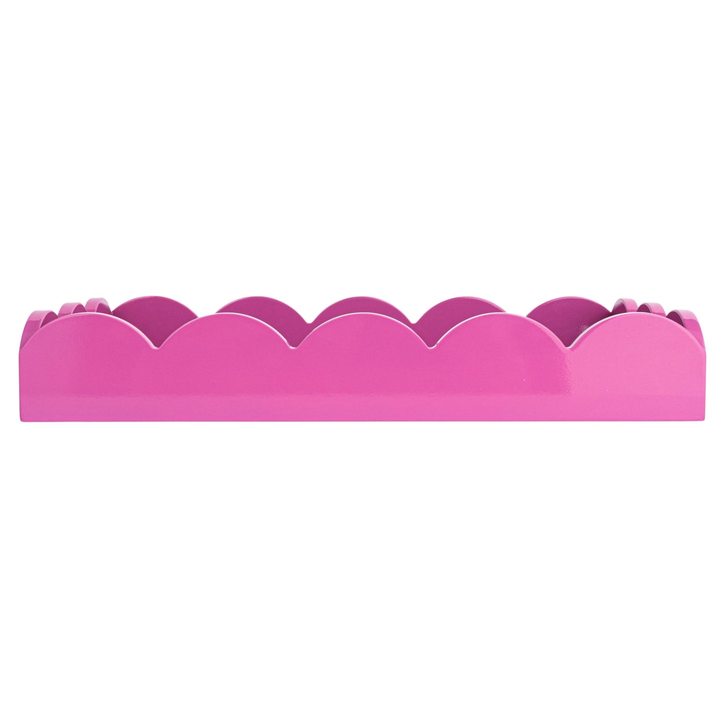 Creative Co-Op Wide Wood Tray, Fuchsia