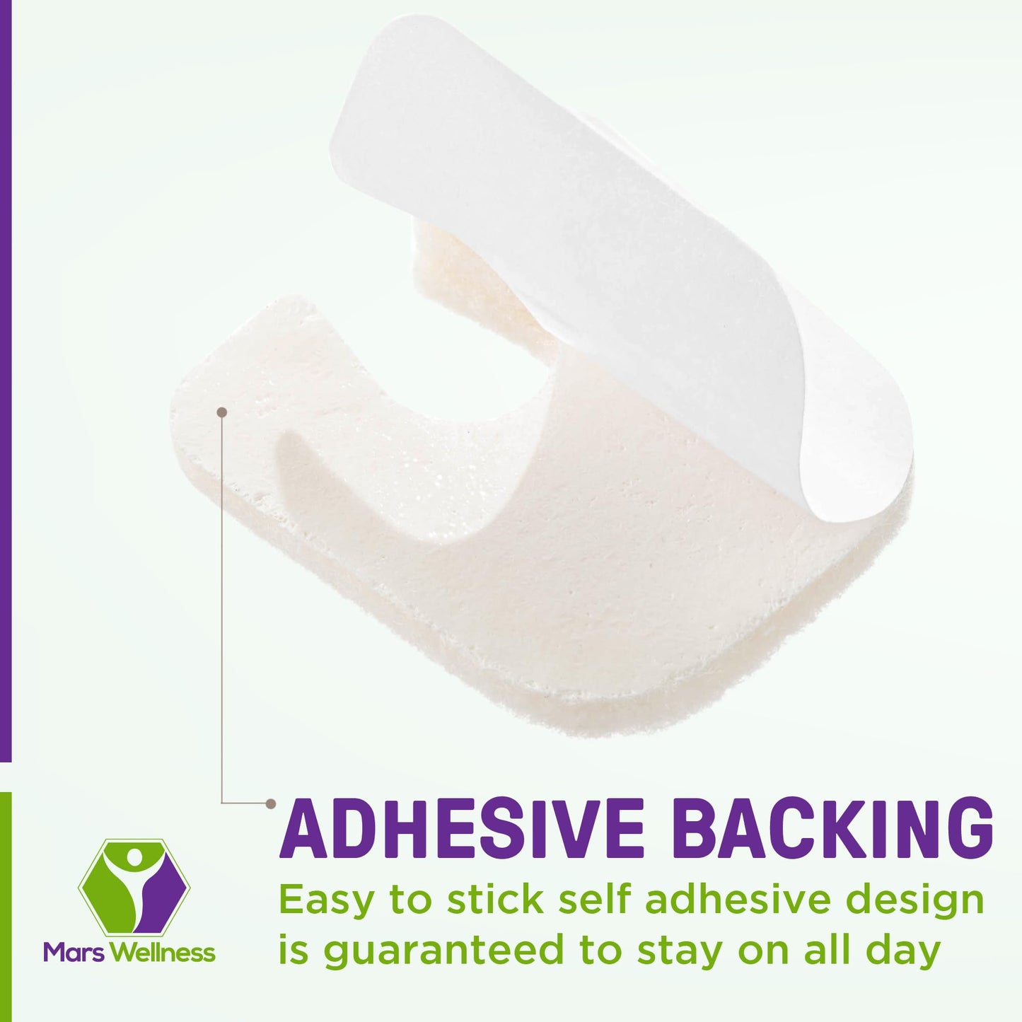 U Shaped Skived Felt Callus Horseshoe Pads - Adhesive Foot Pads That Protect Calluses from Rubbing On Shoes - Skived 1/4" - 50 Pack