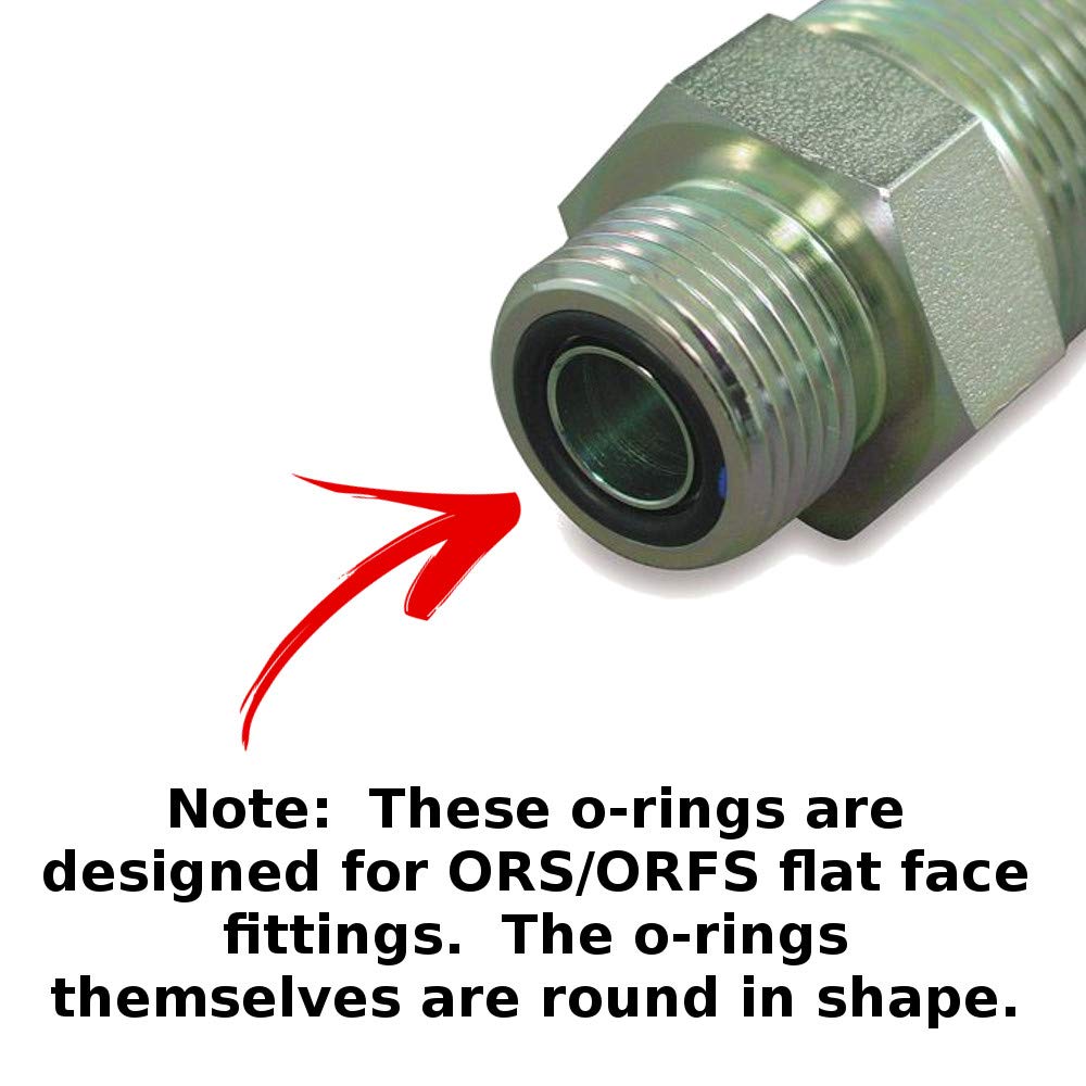 Captain O-Ring ORS/ORFS (for Flat Face Fittings) Hydraulic O-Ring Seal Kit (Buna 90 / BN90-180 Piece Kit)