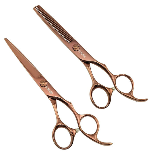 6 Inch Professional Hair Scissors Hair Cutting Shears and Thinning Shears Japan 440C Shears Haircut Scissors Barber Scissors Hair Cutting Scissors Kinsaro