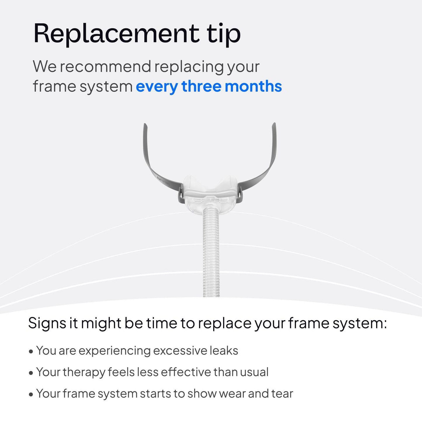 ResMed AirFit N30 Frame System - for Nasal CPAP Mask - Replacement CPAP Accessories - Without Headgear - Small