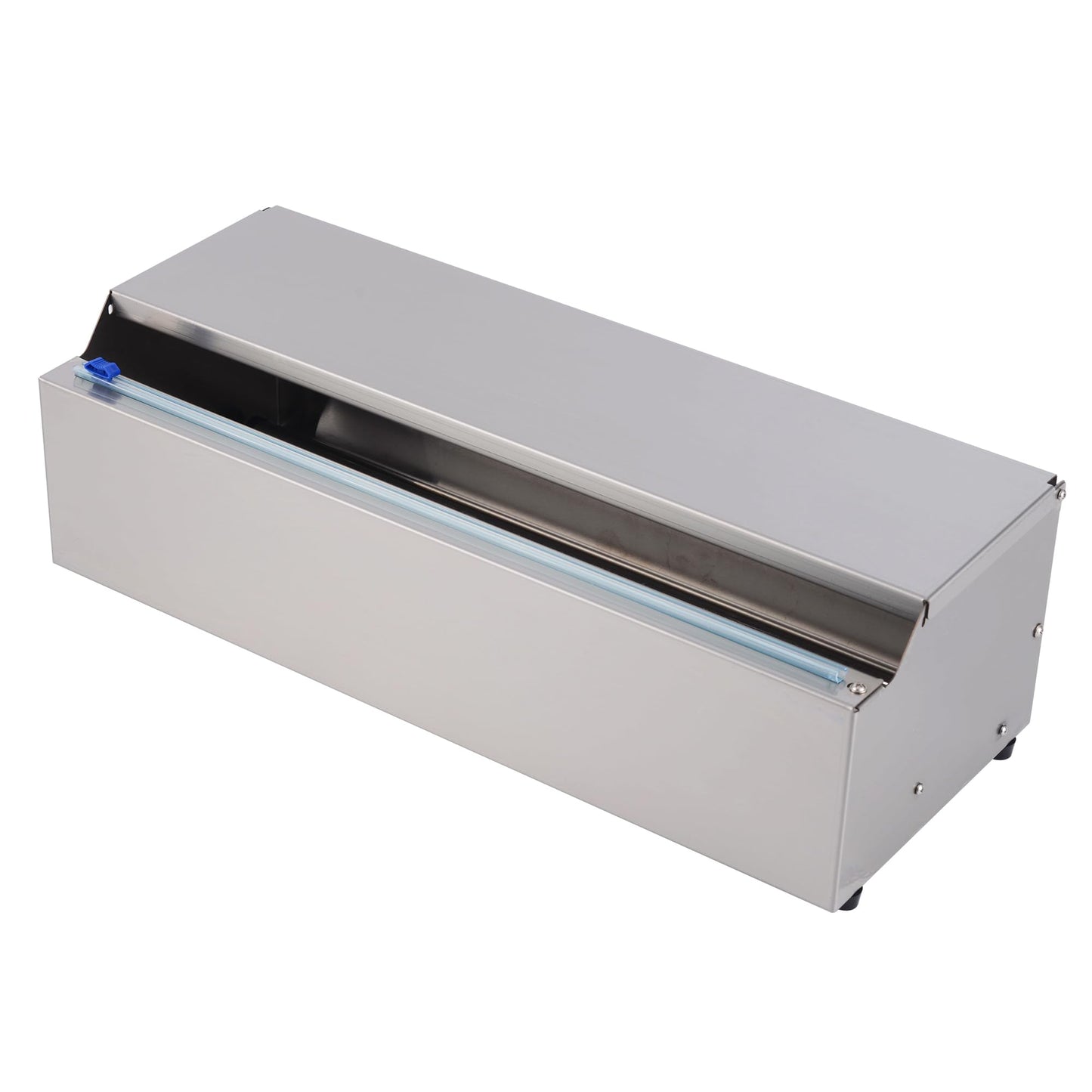 Stainless Steel Food Wrap Dispenser - 18” Commercial Stretch Film Packing Machine with Slide Cutter