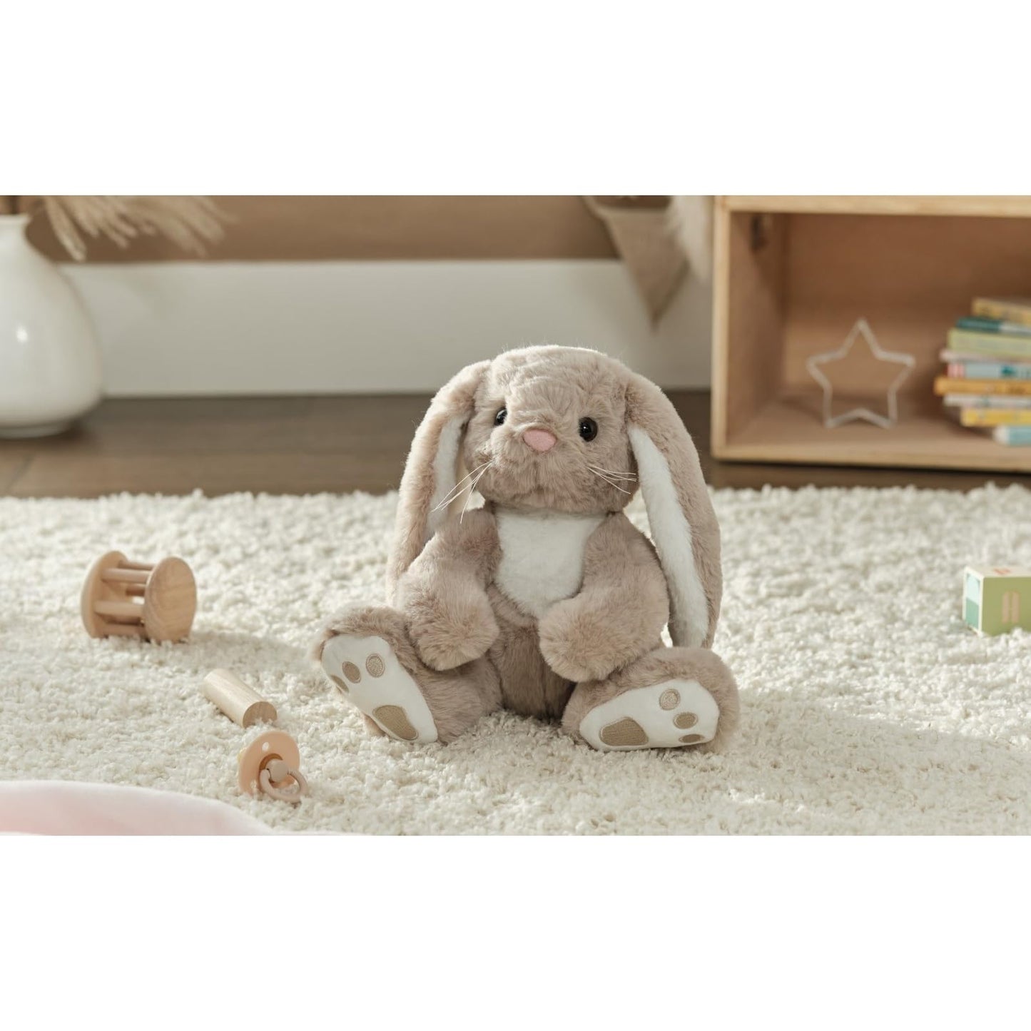 Bearington Boomer The Stuffed Bunny, 10.5 Inch Stuffed Bunny Plush