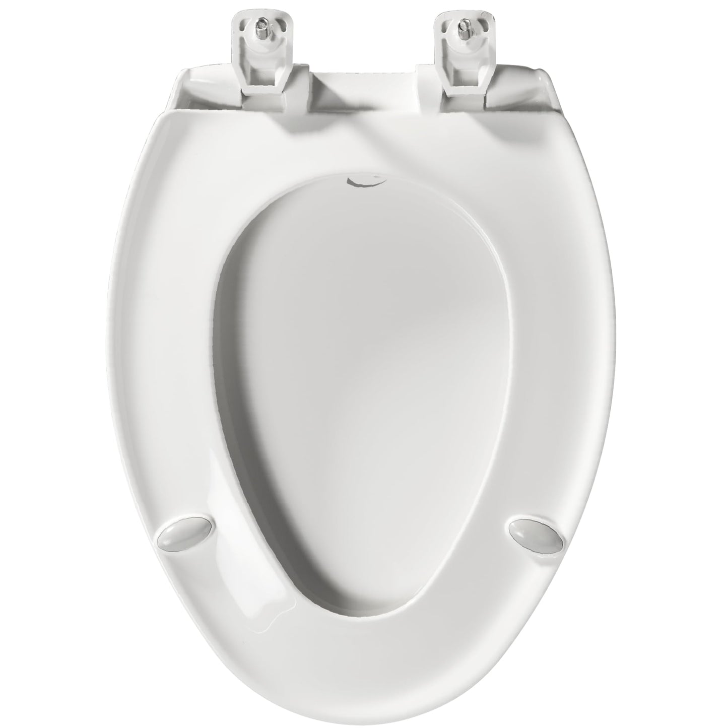 BEMIS 7900TDGSL Commercial Heavy Duty Closed Front Toilet Seat with Cover, Industrial No Slam Seat with Secure Installation, Made in USA, Elongated, White