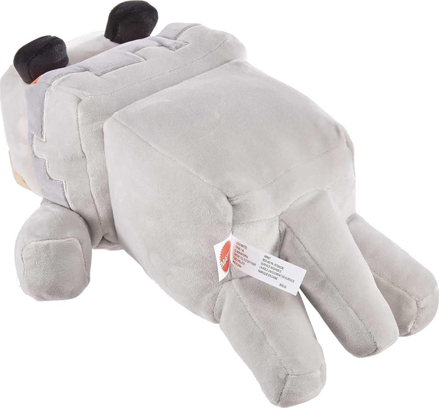 Minecraft Plush Wolf 12-inch Stuffed Animal Figure, Floppy Soft Doll Inspired by Video Game Character, Collectible Toy