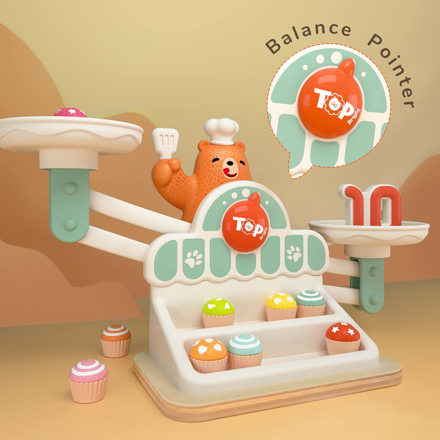 top BRIGHT Balance Math Set for Kids, STEM Toys for 3 Year Old Girls, Gifts for Kids, Balance Counting Toys, Educational Learning Toys