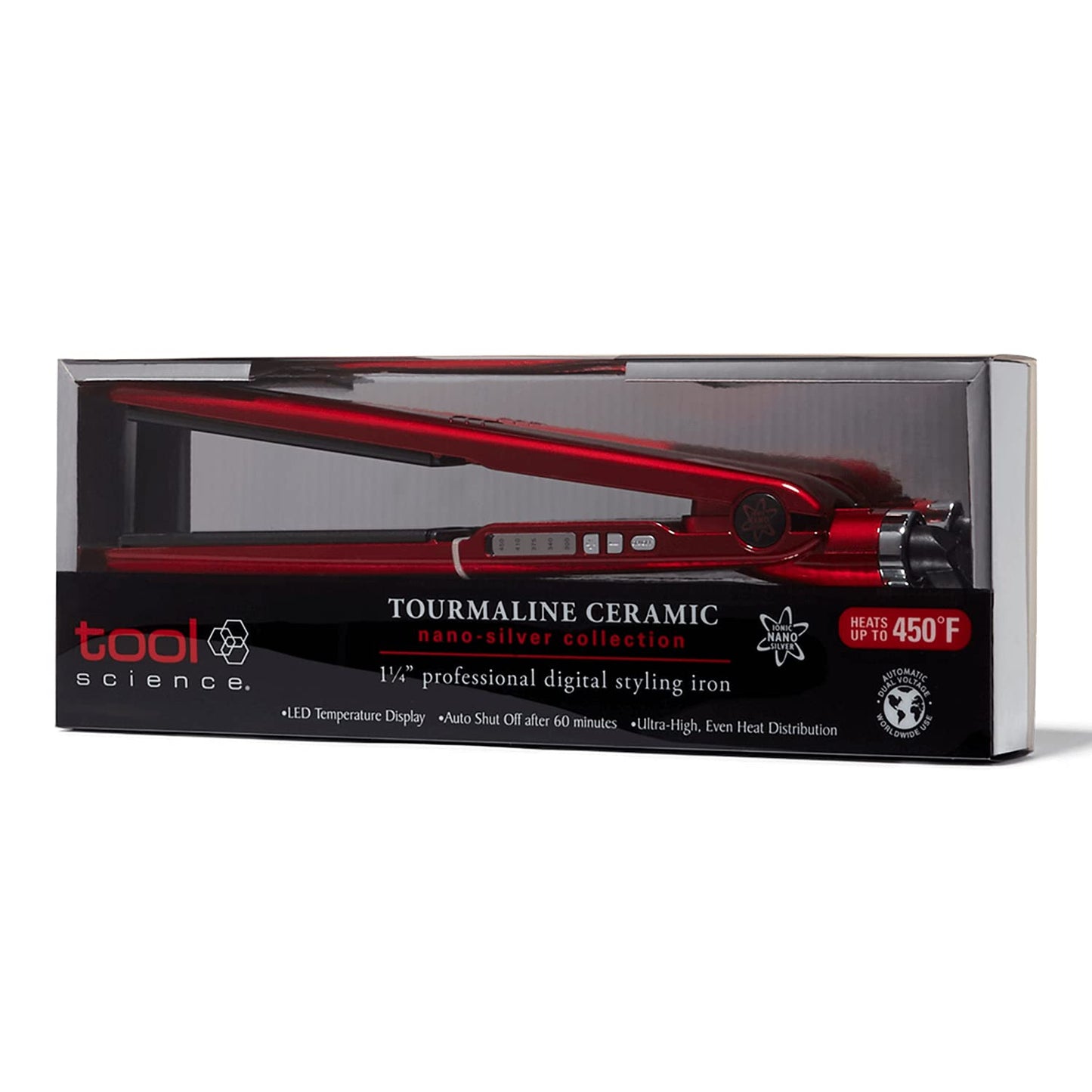 Tool Science Professional Digital NanoSilver Flat Iron, 1 1/4 Inch