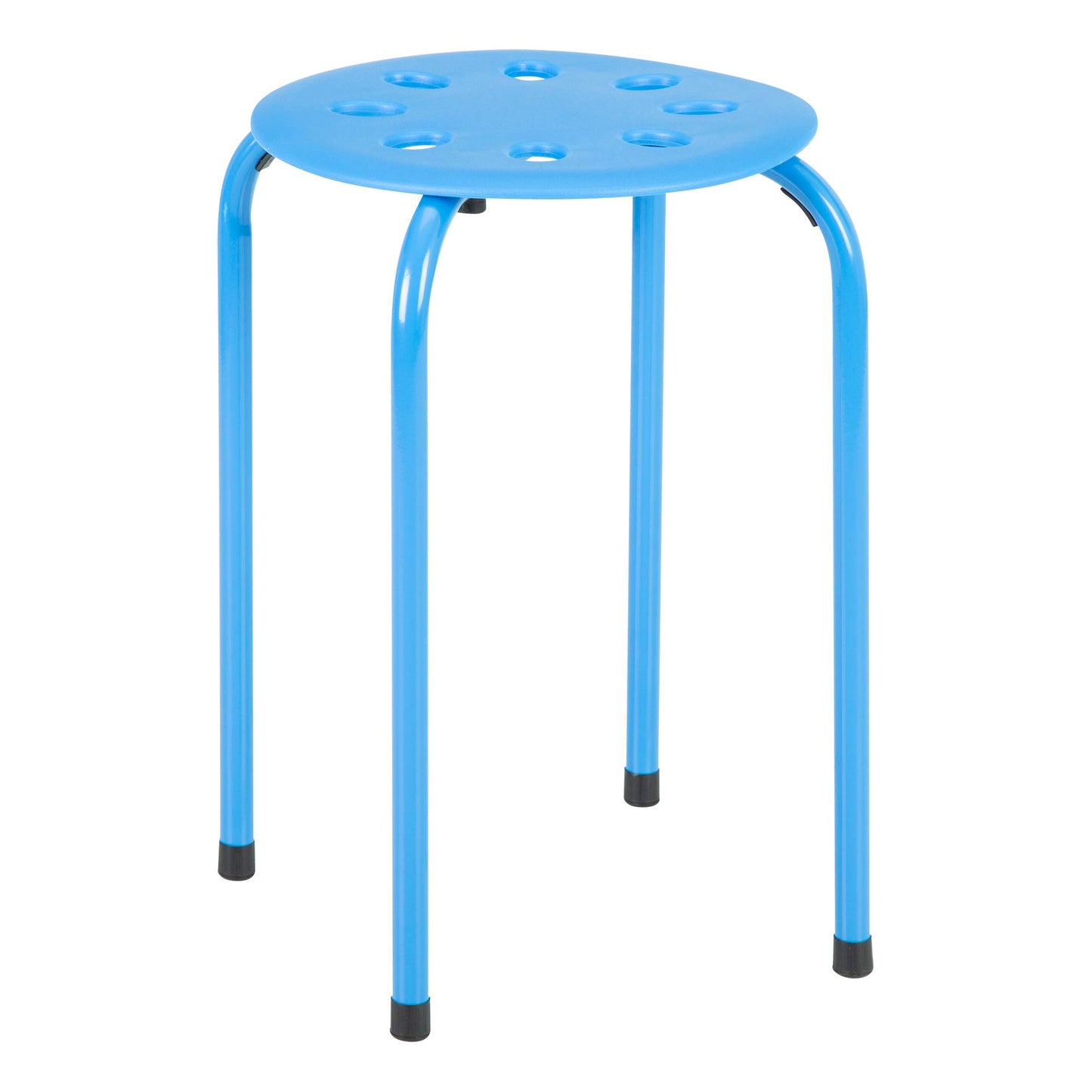 Norwood Commercial Furniture Stacking Stools for Kids and Adults, 17.75" Standard Height Portable Nesting Office and Classroom Stools, Contemporary, Pack of 4
