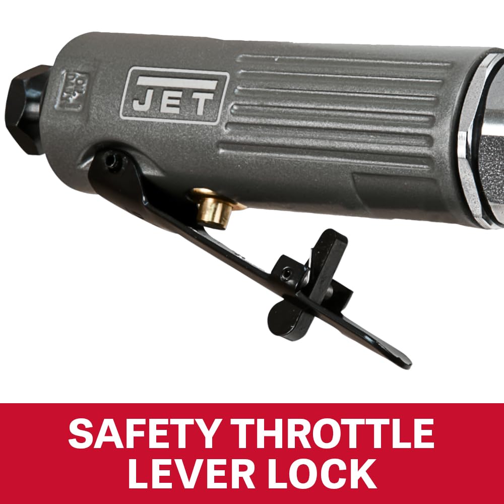 JET 1/4-Inch Pneumatic Right-Angle Die Grinder, 22000 RPM (JAT-403), Gray