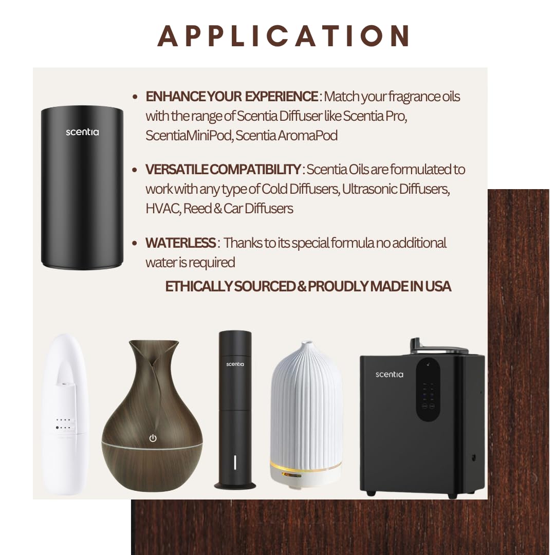 Scentia Hotel Diffuser Oil | Aromatherapy Fragrances Inspired by 5-Star Hotels | Luxurious Scents Gift Set - 3 x 20ml Bottles Set - The 1 Hotel Miami, W Hotel, The Ritz Carlton