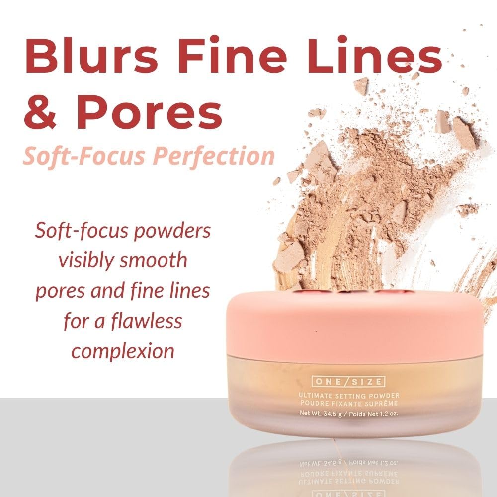 One Size Ultimate Blurring Setting Powder Full- Translucent - for Fair to Dark Skin Tones, 1.2 Ounce (Pack of 1)