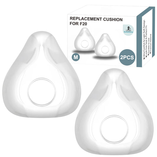 2 Pack Replacement Cushion Compatible with F20 (Medium) AirFit AirTouch CPAP Mask, Premium and Snug Fit, Soft and Durable Material, Covers Nose and Mouth (Medium)