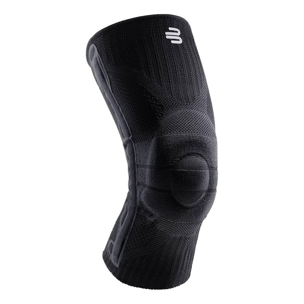 Bauerfeind Sports Knee Support - Knee Brace for Pain Relief and Stabilization - Patellar Knee Pad for Enhanced Support - Targeted Compression - Lightweight & Durable (All Black, M)