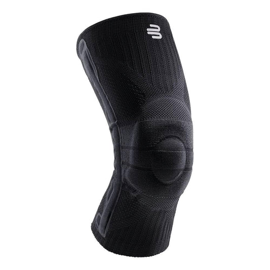 Bauerfeind Sports Knee Support - Knee Brace for Pain Relief and Stabilization - Patellar Knee Pad for Enhanced Support - Targeted Compression - Lightweight & Durable (All Black, M)