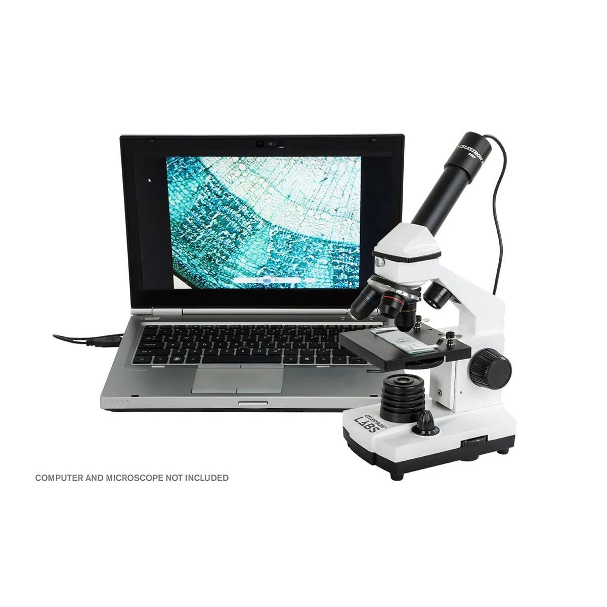 Celestron 44422 Digital USB HD Microscope Imager, 5MP CMOS Sensor, Mac & Windows Compatible, Black