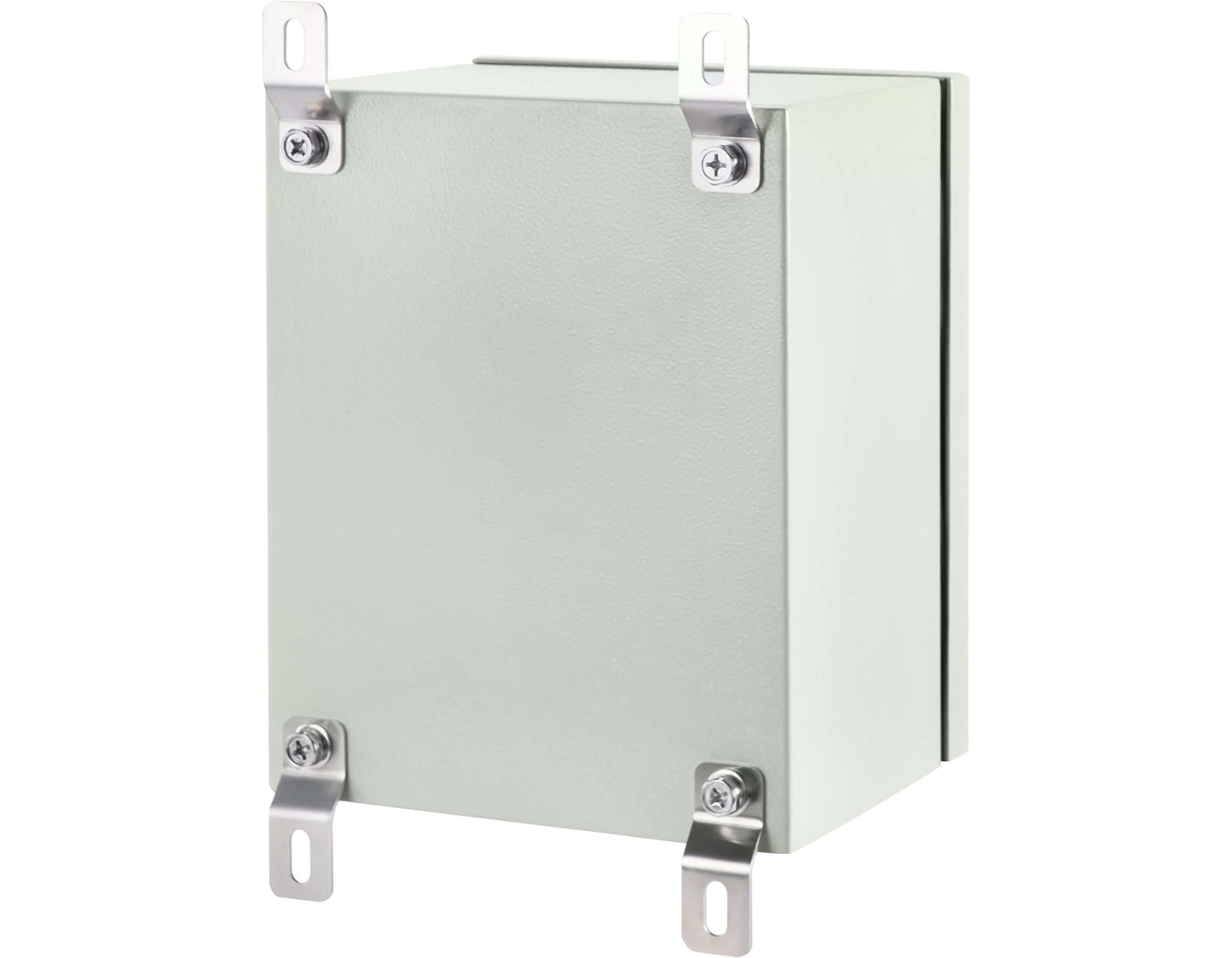 KWONONG Metal Enclosure, IP65 Waterproof Electrical Box for Indoor and Outdoor Projects, Includes Mounting Plate and Wall Bracket 250×200×150mm (10"×8"×6")