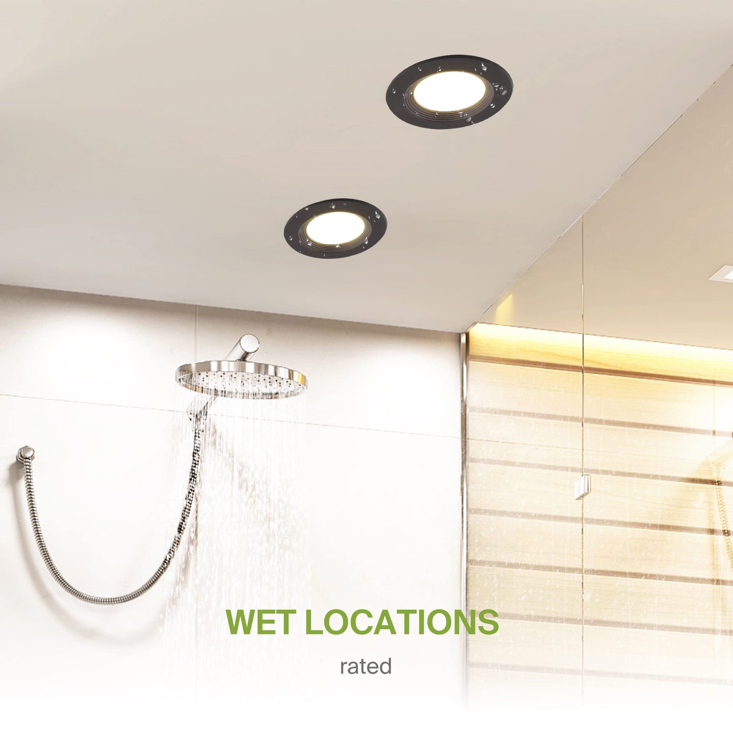 ASD Retrofit LED Recessed Lighting 4 Inch | 9W 700 Lm Wet Rated Dimmable Ceiling Downlights | 2700K-5000K Adjustable CRI90 Bronze Room Recessed Light Fixtures | LED Can Lights, UL 12 Pack