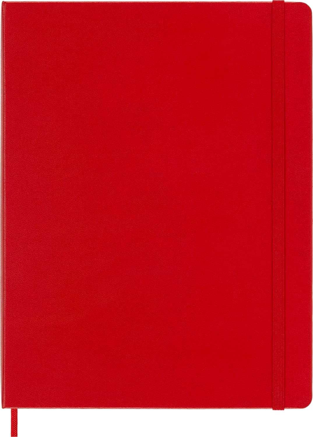 Moleskine Classic Notebook, Hard Cover, XL (7.5" x 9.5") Plain/Blank, Scarlet Red, 192 Pages (8055002855105)