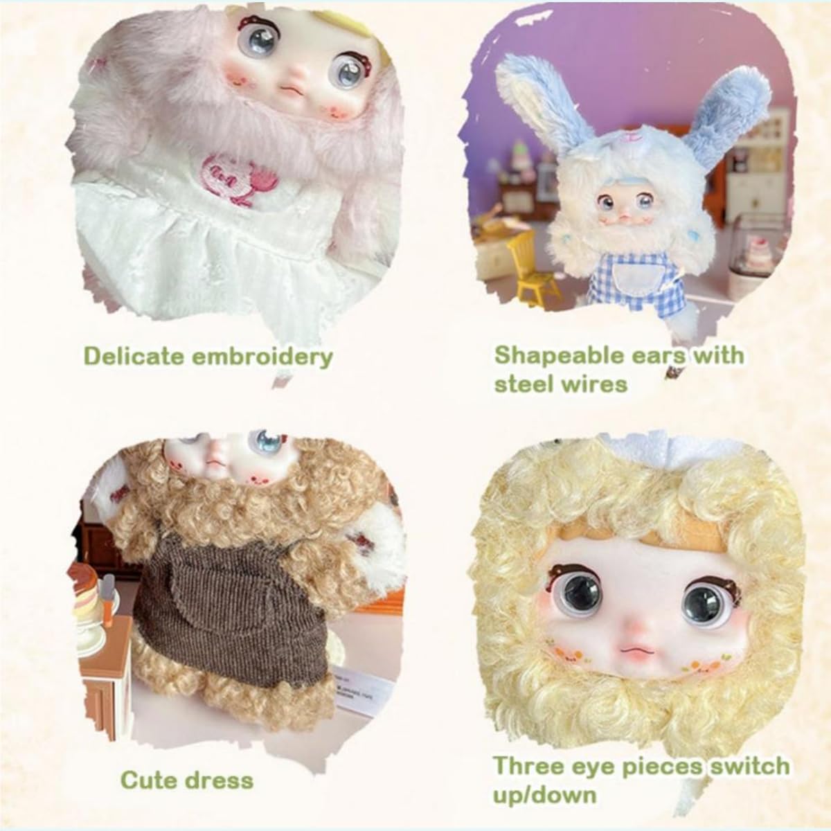 REIVIVORA Nommi V5 Puppy Diary Series Plush Blind Box 1PC (1 of 9 Possible Styles) Cute Figures Collectible Toys Birthday Gifts