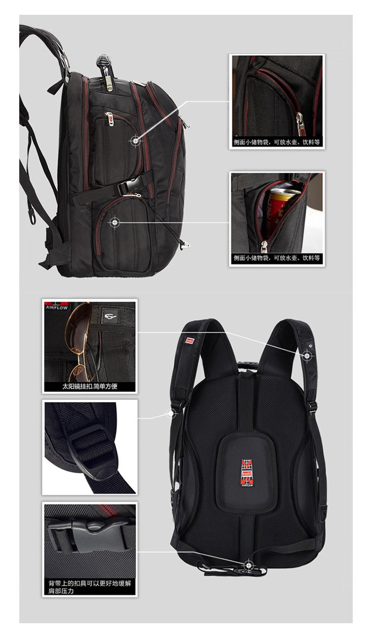 FREEBIZ 18.4 Inches Laptop Backpack Fits up to 18 Inch Gaming Laptops for Dell, Asus, Msi,Hp (Black)