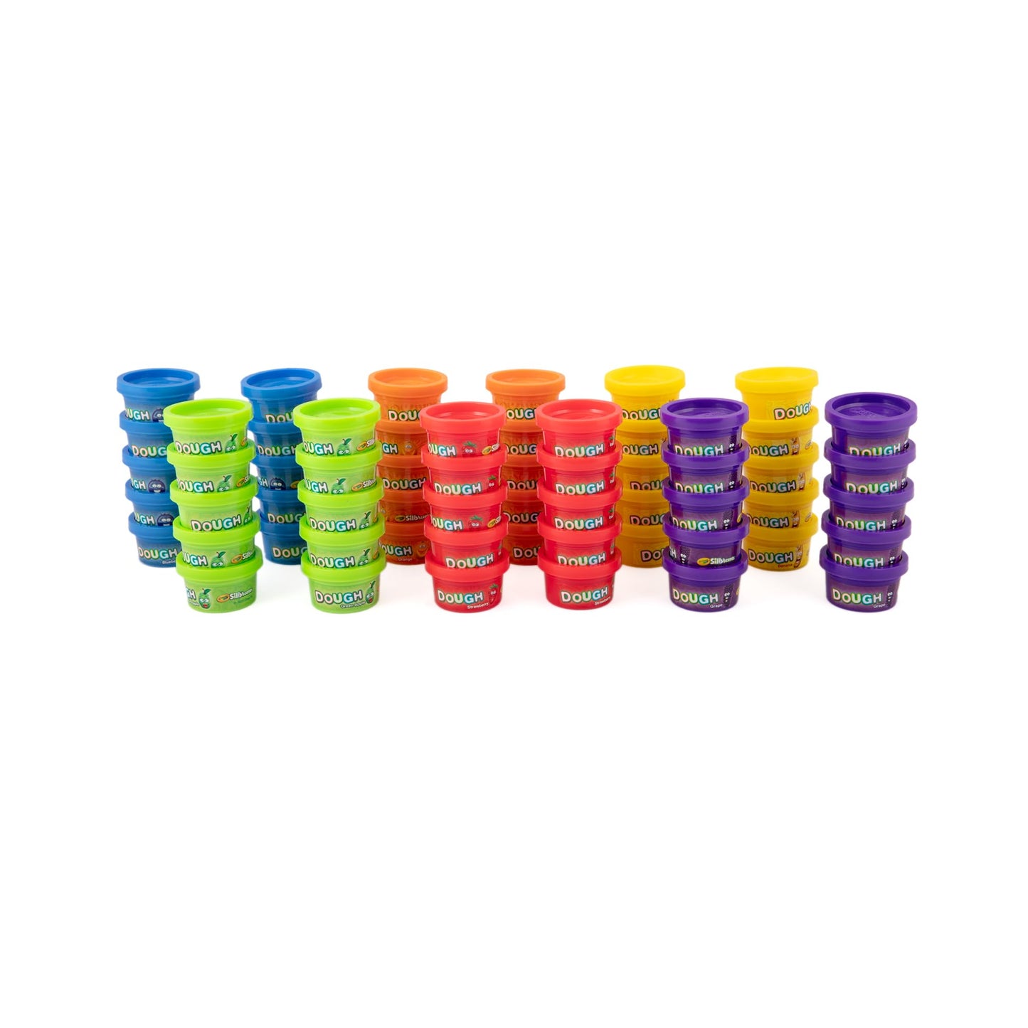 Crayola - Dough - Silly Scents 60 Pack | 60x1oz Scented Play Dough Party Pack | 60 Modeling Compound Tubs in 6 Bright Colors & Scents | Kids Party Favors | Classroom Prizes | Summer Activities