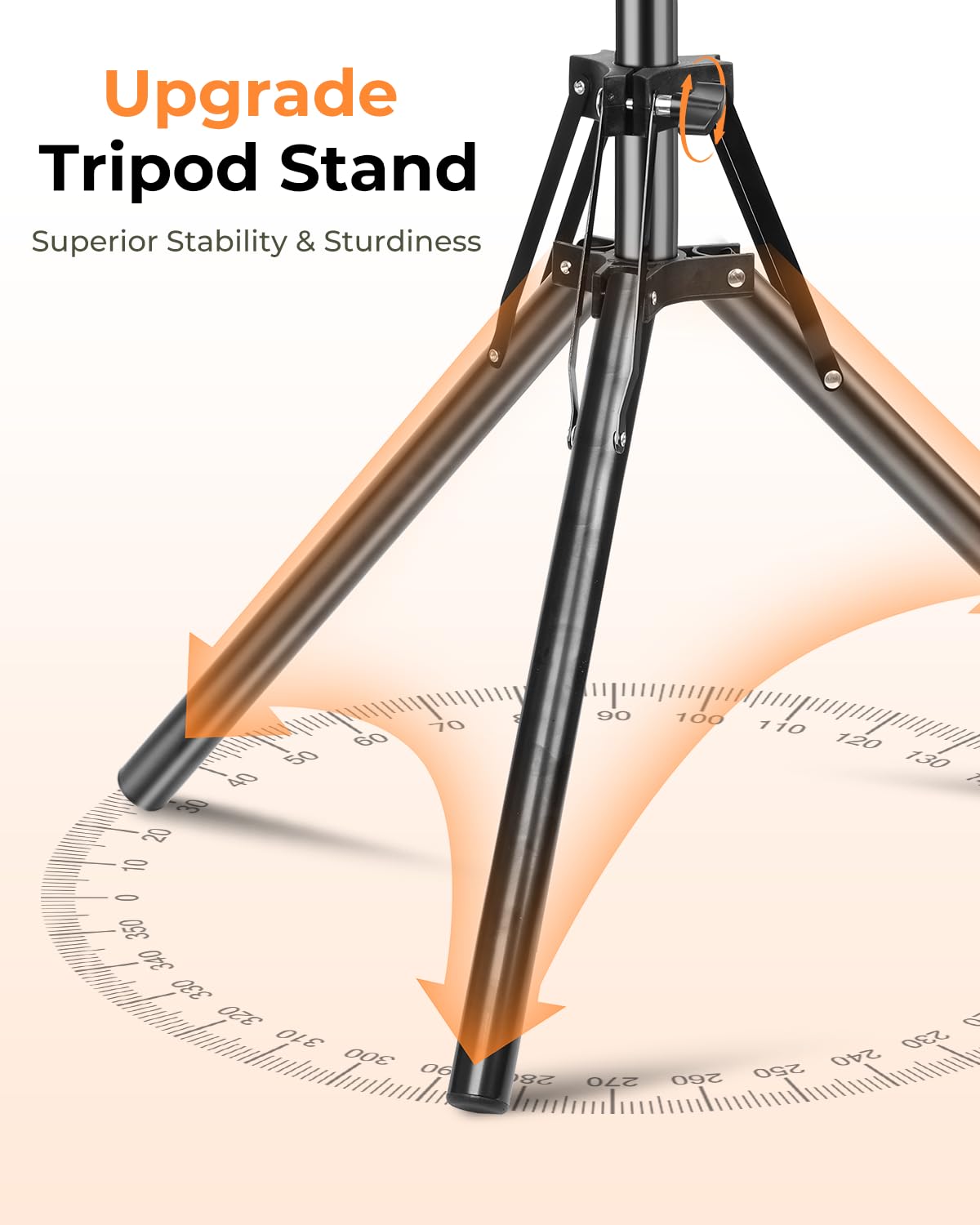Starlink Mini Tripod Mount with Adapter, 3 Level Adjustable Height and 360° Tilt Compatible with Starlink Mounting Kit, Starlink Mini Mount Adapter with Sturdy& Stability for Outdoor Camping, RV
