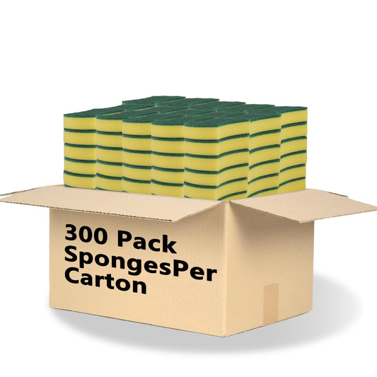 300 Pack Kitchen Cleaning Sponges, Eco Non-Scratch for Dish,Scrub Sponges