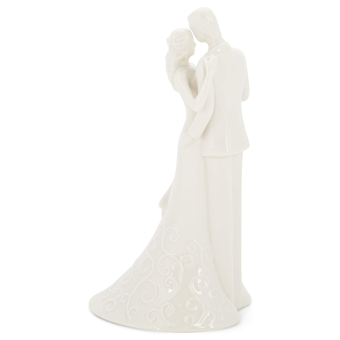 Roman 13226 Wedding Anniversary Cake Topper, 8.5-inch Height, White