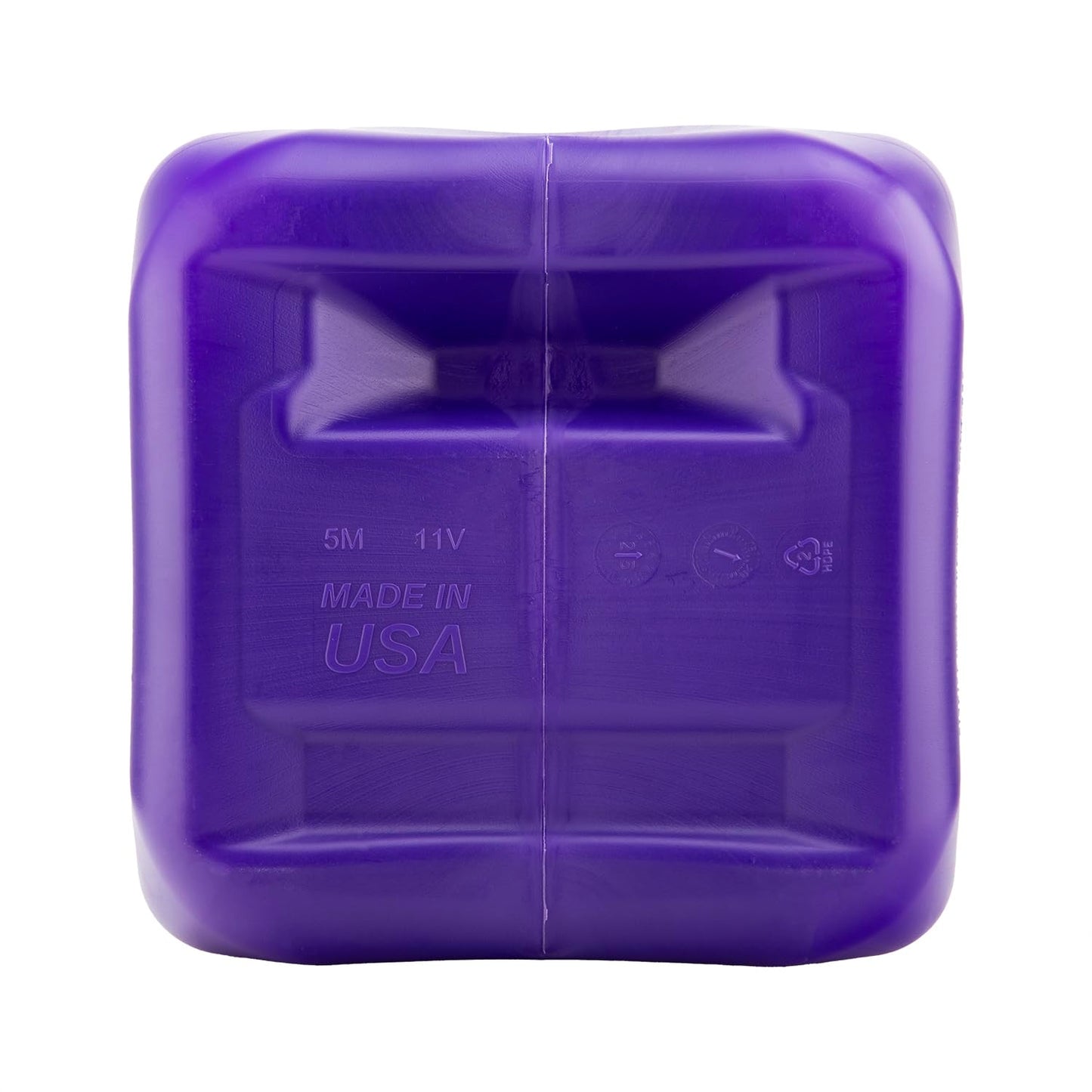 VP Racing 3612-CA, 5.5-Gallon Square Motorsport Jug Translucent Purple w/ 14" Deluxe Hose Close-Trimmed Cap and Neck for Tight Seal (1 Pack)