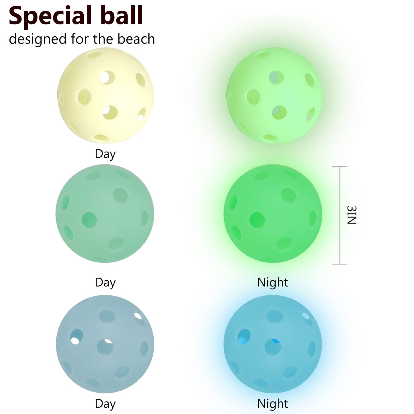 Juegoal Outdoor Toss Game Glow in Dark with Noctilucent 12 Buckets & 6 Balls, Throwing Game for Beach, Camping, Lawn and Backyard