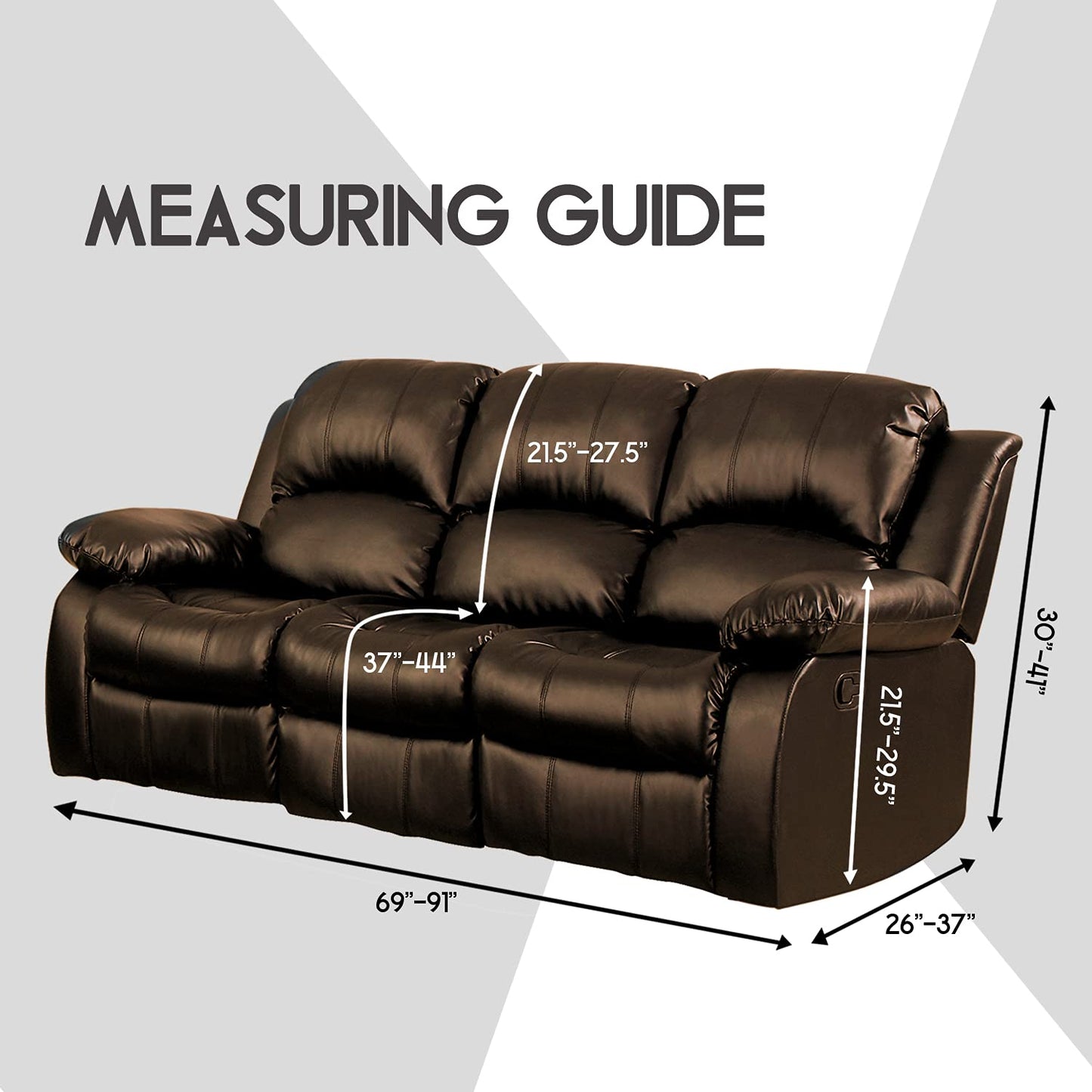 ULTICOR Velvet 8-Pieces Recliner Sofa Covers Stretch Reclining Couch Covers for 3 Cushion Reclining Sofa Slipcovers Furniture Covers Thick Soft Washable (3 Seater Recliner Cover, Taupe)