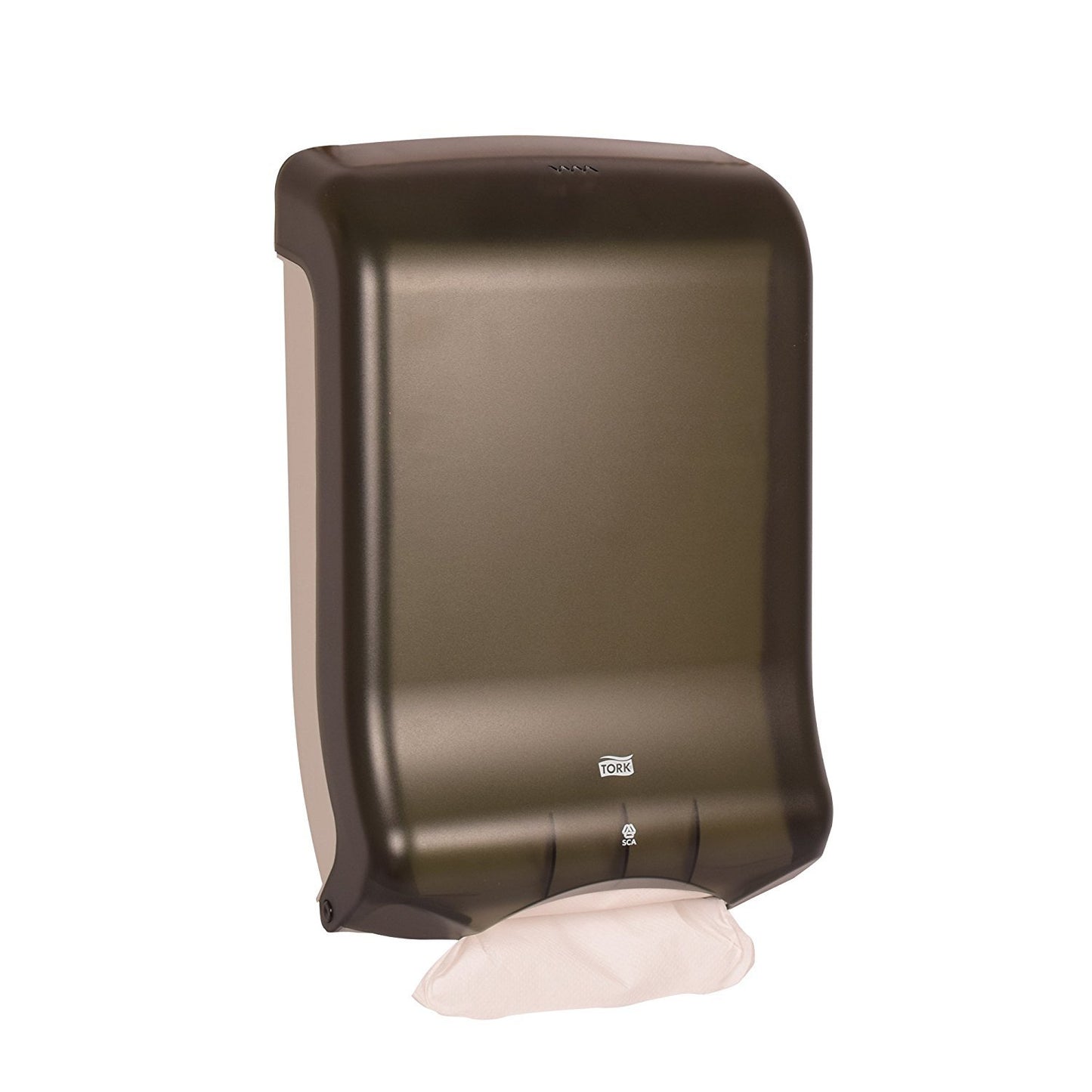 Tork Multifold and C-Fold Hand Towel Dispenser Smoke H2 H25, One-at-a-Time Dispensing, 73TR