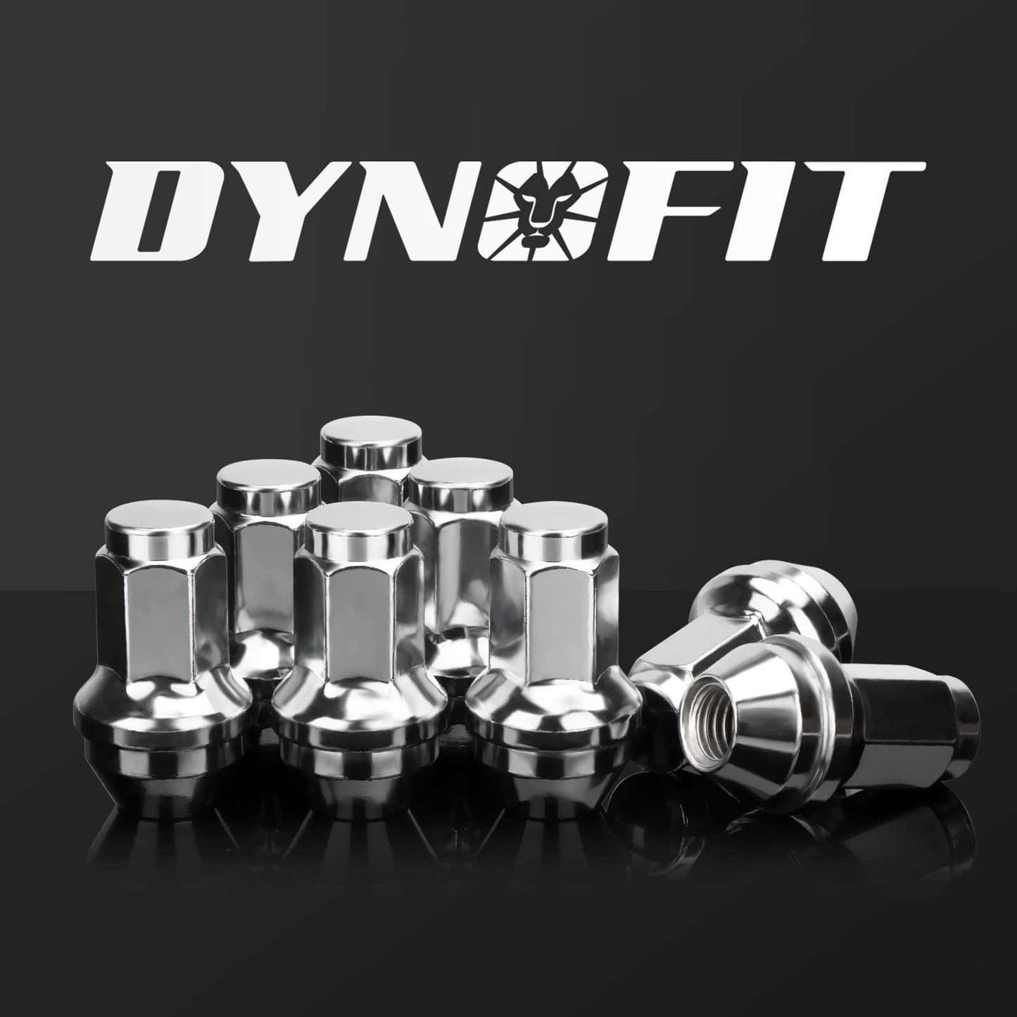 Dynofit 14x2 OEM Lug Nuts for F150 2000-2014, One-piece Factory Steel Tuner Nuts Compatible With Ford Expedition Navigator 03-14, Stock Wheel Nuts Replace OE#BD142978 4L3Z1012A (Work on 14mm-2.0 Stud)