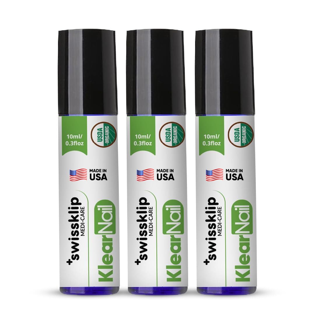 Swissklip Medi-Care Toenail Stick I Natural Solution for Healthy Nails I Suitable For Foot, Toe, and Fingernail I For Brittle Toenails – 10ml / 0.3 Fl. Oz. Pack of 3 - Made in USA