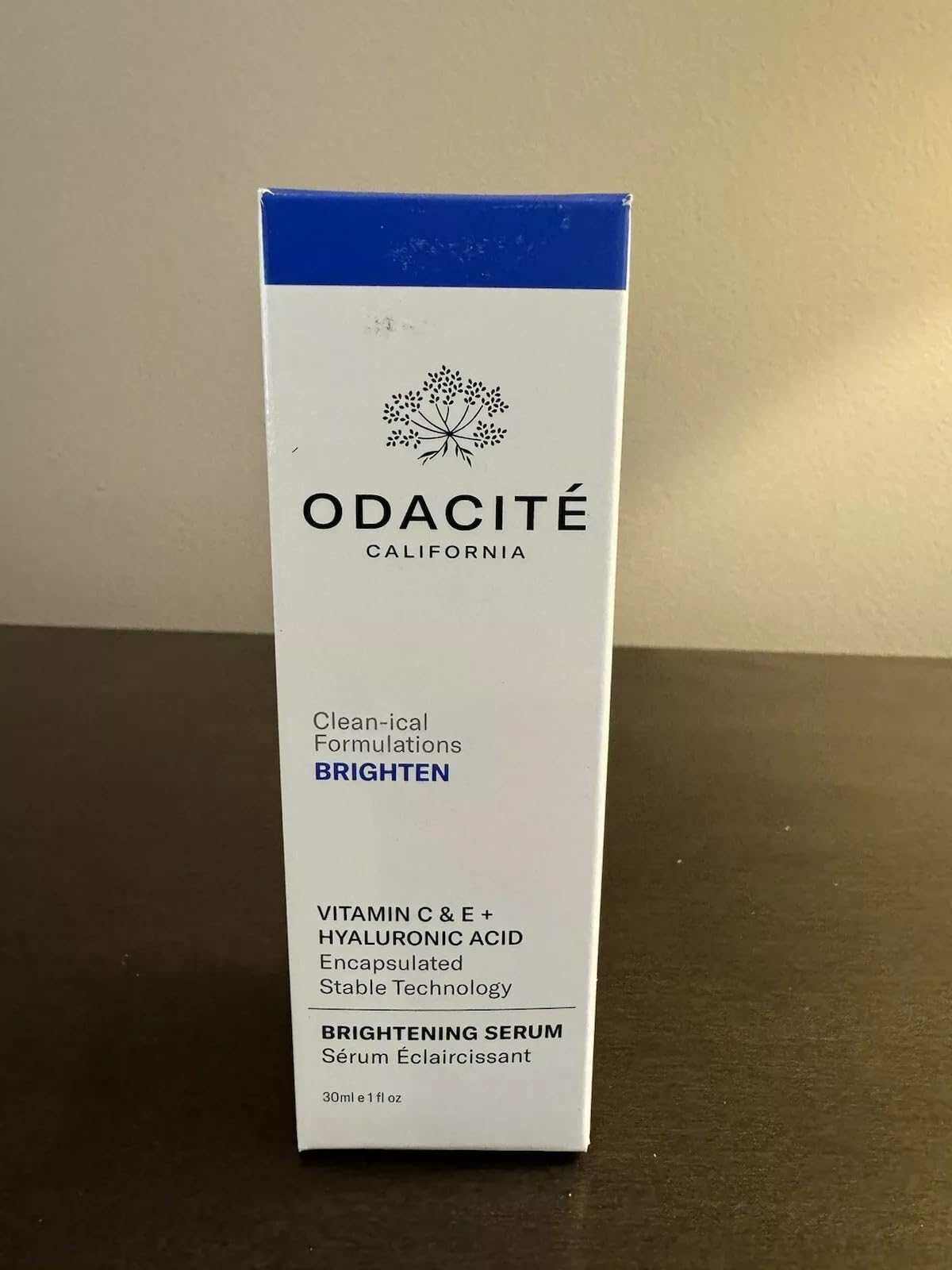 Odacite Brightening Vitamin C & Hyaluronic Facial Serum - Anti-Aging Facial Serum Targets Loss of Firmness & Dark Spots - Squalane, Vitamin E & Neroli Floral Water for Smooth Skin - 1 Fl Oz